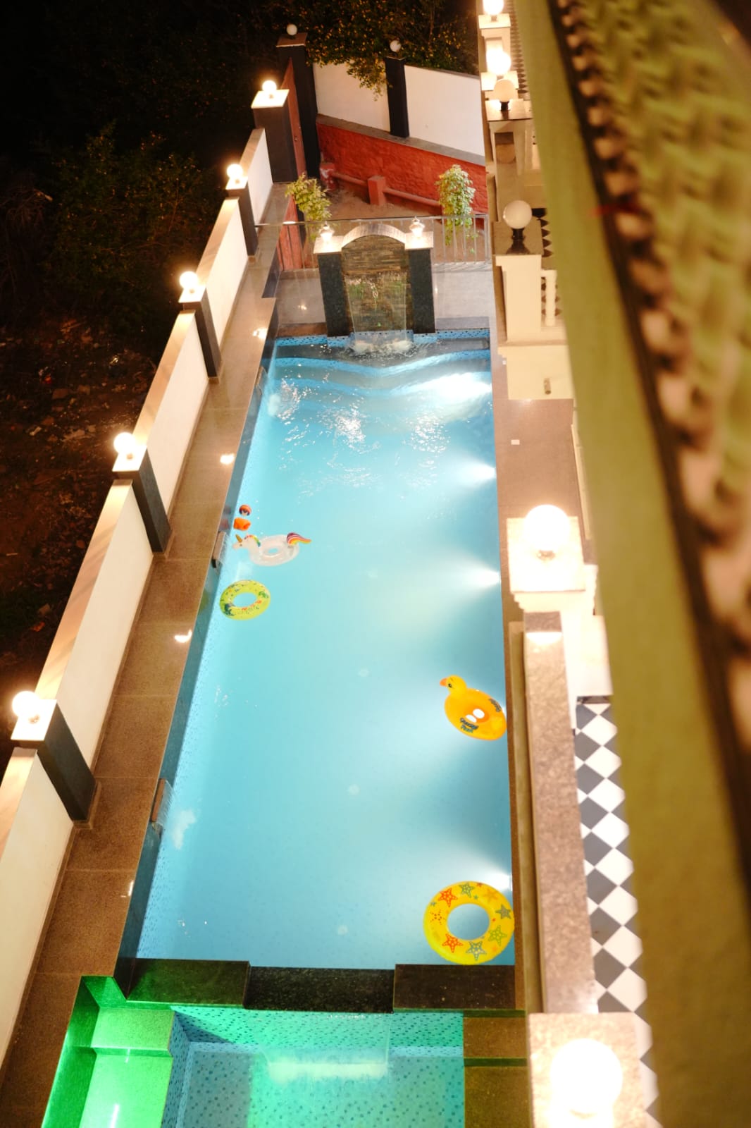 Pool at night